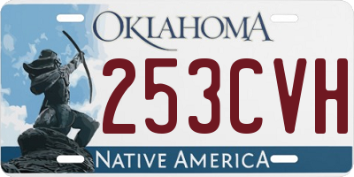 OK license plate 253CVH