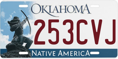 OK license plate 253CVJ