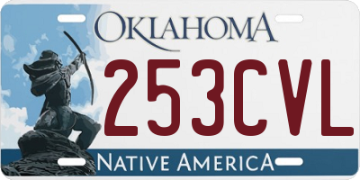 OK license plate 253CVL