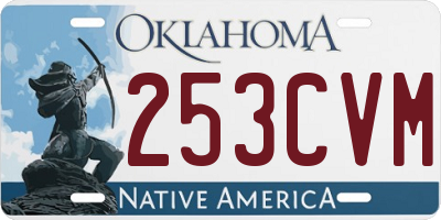 OK license plate 253CVM