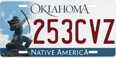 OK license plate 253CVZ