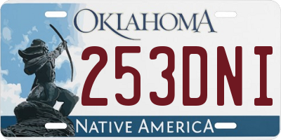 OK license plate 253DNI