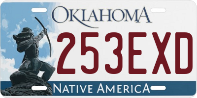 OK license plate 253EXD