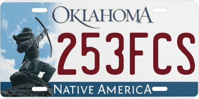 OK license plate 253FCS