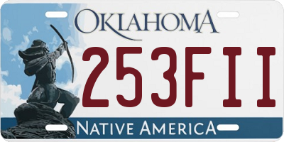OK license plate 253FII