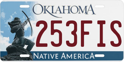 OK license plate 253FIS