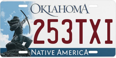 OK license plate 253TXI