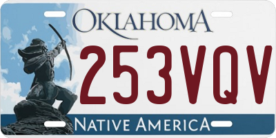OK license plate 253VQV
