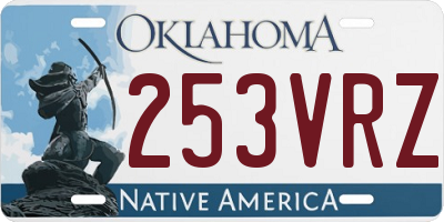 OK license plate 253VRZ