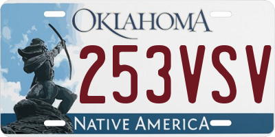 OK license plate 253VSV