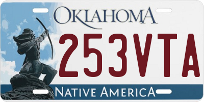 OK license plate 253VTA