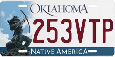 OK license plate 253VTP