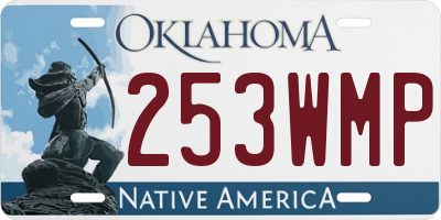 OK license plate 253WMP