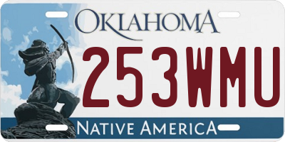 OK license plate 253WMU