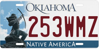 OK license plate 253WMZ