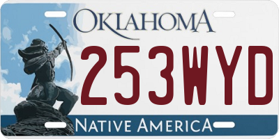 OK license plate 253WYD