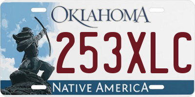 OK license plate 253XLC
