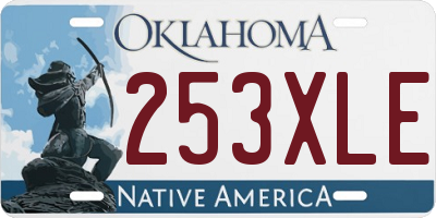 OK license plate 253XLE