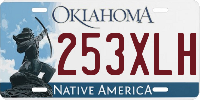 OK license plate 253XLH