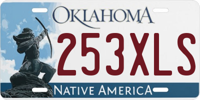 OK license plate 253XLS