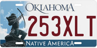 OK license plate 253XLT