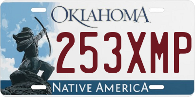 OK license plate 253XMP
