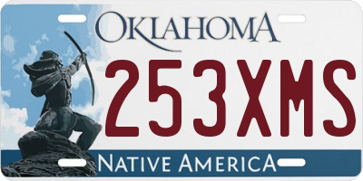 OK license plate 253XMS
