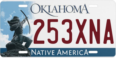 OK license plate 253XNA