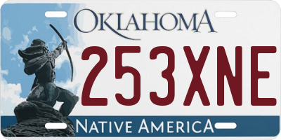 OK license plate 253XNE