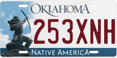 OK license plate 253XNH