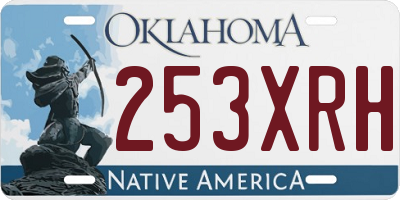 OK license plate 253XRH