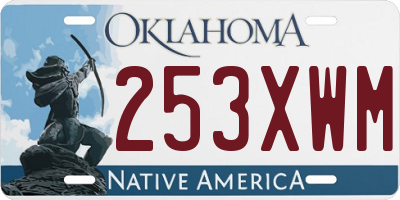 OK license plate 253XWM