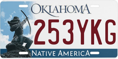 OK license plate 253YKG