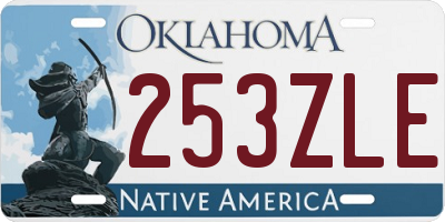 OK license plate 253ZLE