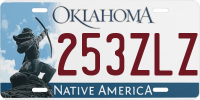 OK license plate 253ZLZ