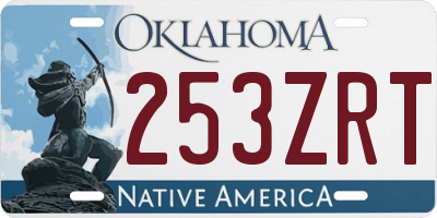 OK license plate 253ZRT