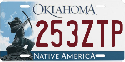 OK license plate 253ZTP