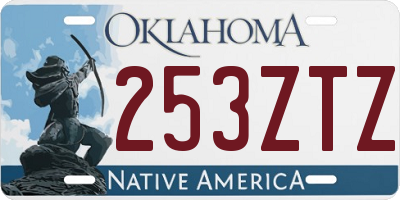 OK license plate 253ZTZ