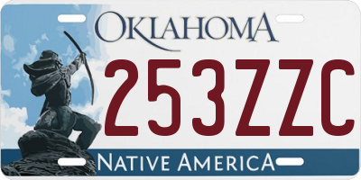 OK license plate 253ZZC