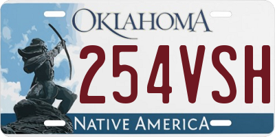OK license plate 254VSH