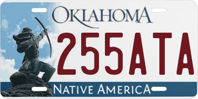 OK license plate 255ATA