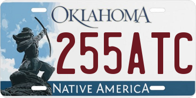 OK license plate 255ATC
