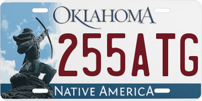 OK license plate 255ATG