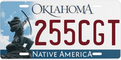 OK license plate 255CGT