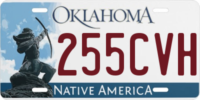 OK license plate 255CVH