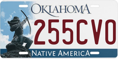 OK license plate 255CVO