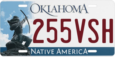 OK license plate 255VSH