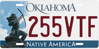 OK license plate 255VTF