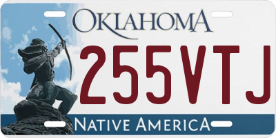 OK license plate 255VTJ