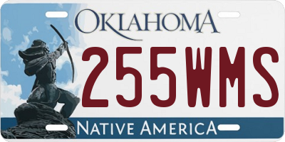 OK license plate 255WMS